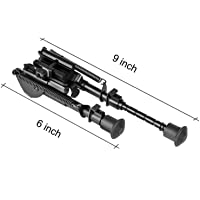 cvlife 6-9 Inches Rifle Bipod Adjustable Spring Return w-Quick Release Adapter